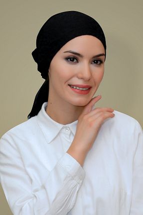 کلاه شنای حجاب مشکی زنانه HÜRREM BONE - کد 215075970