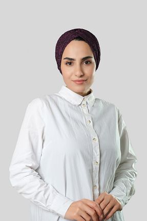 کلاه شنای حجاب بنفش زنانه HÜRREM BONE - کد 804563112