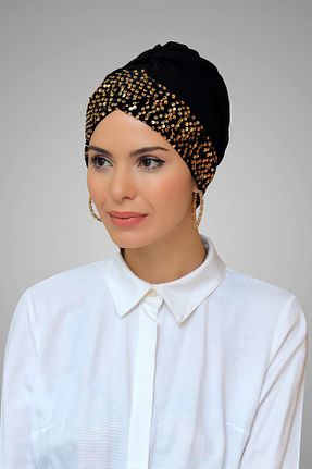 کلاه شنای حجاب مشکی زنانه HÜRREM BONE - کد 215077039