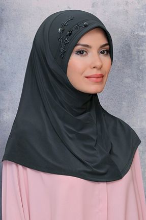 روسری طوسی ساده HÜRREM BONE - کد 208553941
