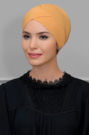 کلاه شنای حجاب زرد زنانه HÜRREM BONE - کد 215075777