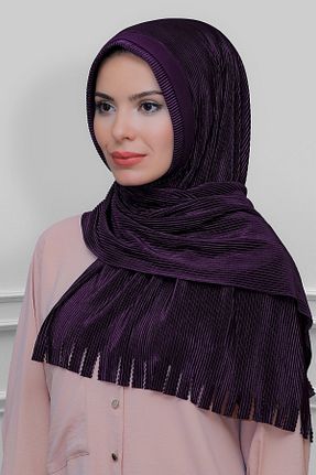 روسری بنفش ساده HÜRREM BONE - کد 208555677
