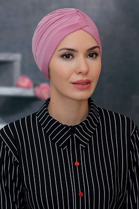کلاه شنای حجاب صورتی زنانه HÜRREM BONE - کد 215075866