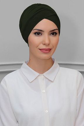کلاه شنای حجاب خاکی زنانه HÜRREM BONE - کد 215074857