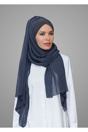 شال طوسی زنانه شیفون HÜRREM BONE - کد 209129290