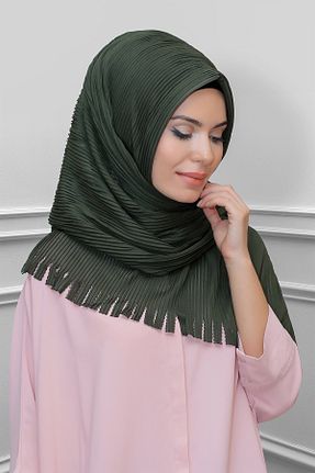 روسری خاکی ساده HÜRREM BONE - کد 208555718