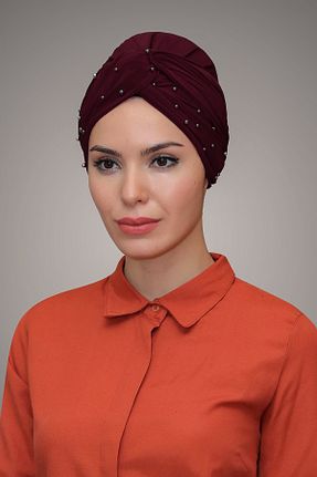کلاه شنای حجاب زرشکی زنانه HÜRREM BONE - کد 215075301