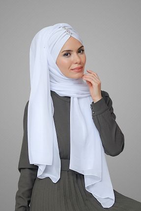 شال سفید زنانه HÜRREM BONE - کد 209128157