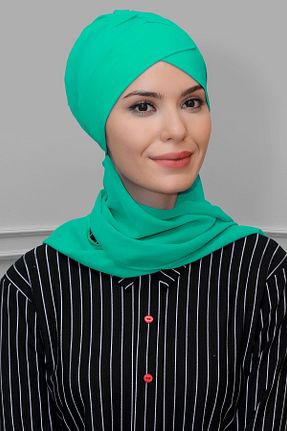 کلاه شنای حجاب سبز زنانه HÜRREM BONE - کد 215082559
