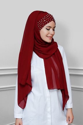 شال زرشکی زنانه HÜRREM BONE - کد 209133302