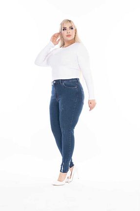 شلوار آبی زنانه جین ASSO - کد 884461136