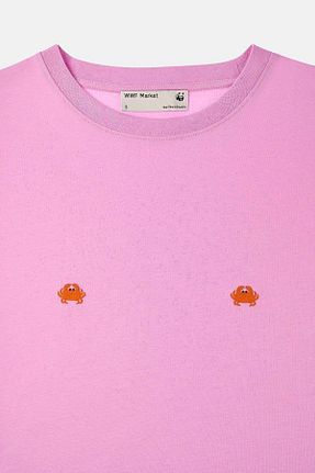 تیشرت بنفش زنانه رگولار WWF Market - کد 822366422