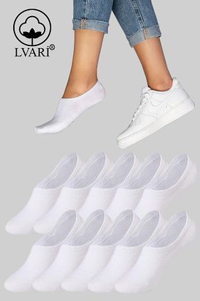 جوراب سفید زنانه پنبه ای Lvari - کد 812341618