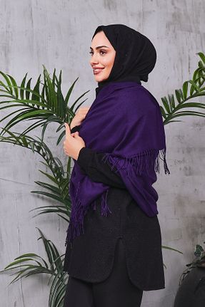 شال سرمه ای زنانه پنبه پلی استر Golden Rose - کد 884494455