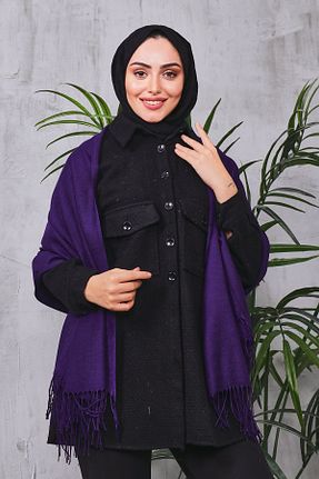 شال سرمه ای زنانه پنبه پلی استر Golden Rose - کد 884494455