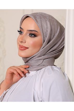 روسری طوسی پنبه ای HAREM SCARF - کد 884501912