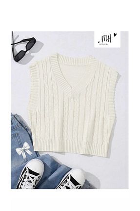 سوئیتر طوسی زنانه اکریلیک MODA MHE - کد 851515561