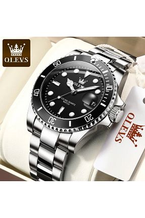 ساعت مچی مشکی مردانه 41 میلی متر OLEVS - کد 884519992