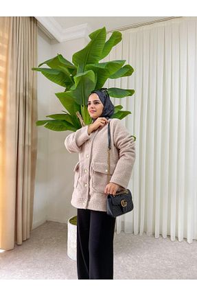رویه حجاب بژ زنانه A-line Aselim Hijap Moda - کد 886150831