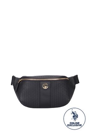کیف کمری مشکی زنانه چرم مصنوعی U.S. Polo Assn. - کد 49284332