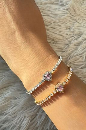 دستبند جواهر زنانه زیرکن Feraye Aksesuar - کد 884649567