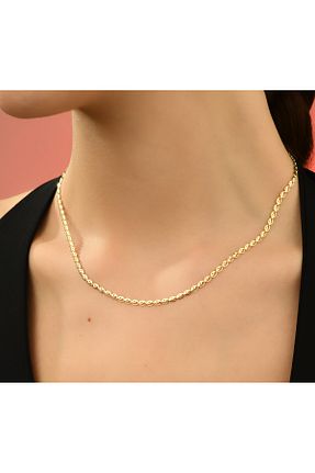 گردنبند طلا زرد زنانه 14 عیار Hasalp Kuyumculuk - کد 884648958