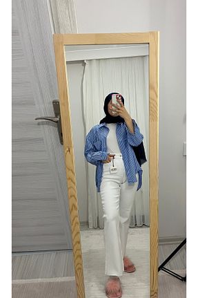 شلوار سفید زنانه الاستین xlove - کد 884544414