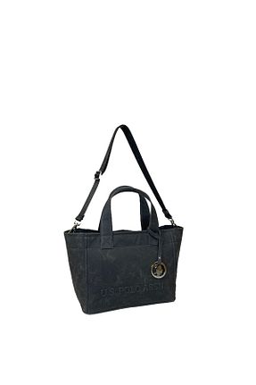 کیف دوشی مشکی زنانه چرم مصنوعی U.S. Polo Assn. - کد 871470182