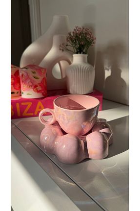 فنجان قهوه صورتی 1 نفره Karat Glassware - کد 884314357