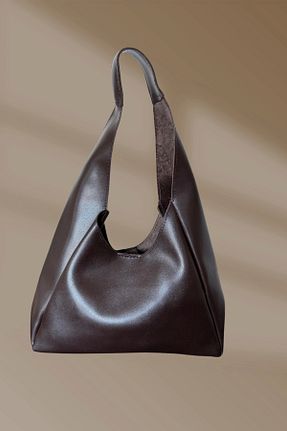 کیف دوشی قهوه ای زنانه چرم مصنوعی shoecide - کد 884548485