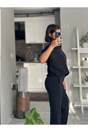 بلوز سرمه ای زنانه ساده MODA - کد 884553528