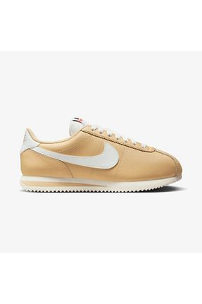 کفش اسنیکر بژ زنانه چرم اصل Nike - کد 884556914