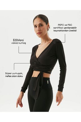 بلوز مشکی زنانه ساده Ayma Active - کد 362290329
