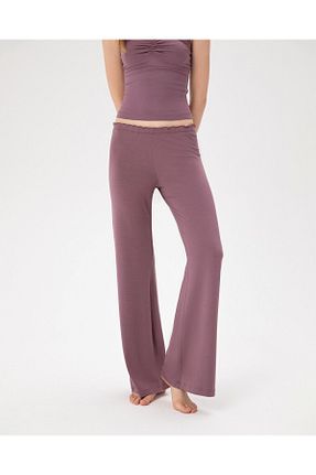 شلوار کرمگن بنفش زنانه ساق پهن Ayma Active - کد 850393153