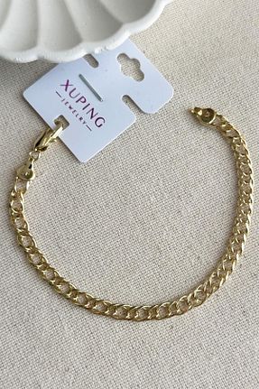 دستبند استیل (فولاد) طلائی زنانه استیل (فولاد) MODA - کد 884625686
