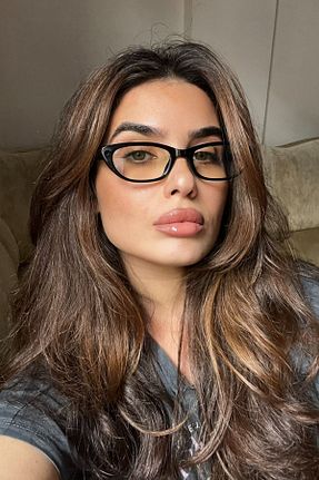 عینک محافظ نور آبی مشکی زنانه UV400 DSN - کد 872069330