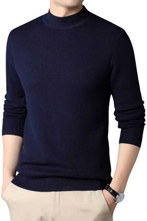 پلیور سرمه ای مردانه ساده Uniquetrenders - کد 884653574