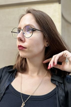عینک محافظ نور آبی مشکی زنانه 6 Fashion Paradise - کد 884500288
