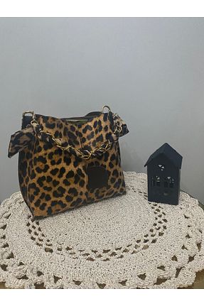 کیف دوشی قهوه ای زنانه چرم مصنوعی YMZBAG - کد 879433790