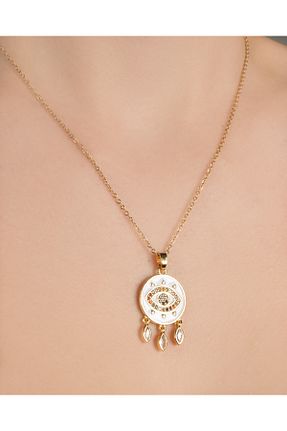 گردنبند استیل ( فولاد ) طلائی زنانه استیل (فولاد) Lekka Design - کد 779619019
