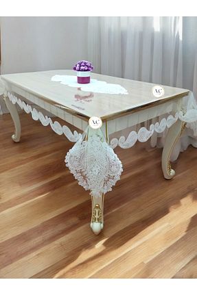 رومیزی سفید گیپور دار Altın Çeyiz Tekstil - کد 884824505