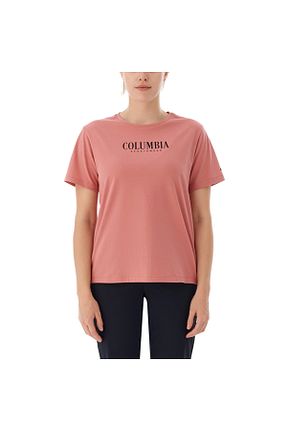 تیشرت اسپرت صورتی زنانه رگولار Columbia - کد 863757602
