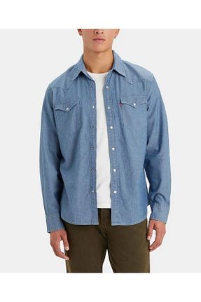 پیراهن آبی مردانه رگولار Levis - کد 884660325