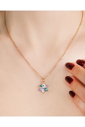 گردنبند استیل ( فولاد ) طلائی زنانه استیل (فولاد) Lekka Design - کد 779625576