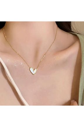 گردنبند استیل ( فولاد ) سفید زنانه استیل (فولاد) Universal - کد 884704654