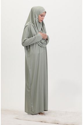لباس حجاب سبز زنانه Relaxed sefamerve - کد 884733019