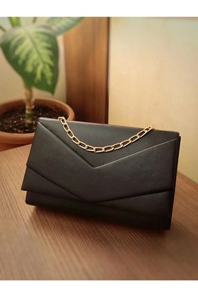 کیف مجلسی مشکی زنانه چرم مصنوعی VALESCO - کد 674566057