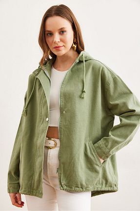 کت خاکی زنانه رگولار Olalook - کد 884205905