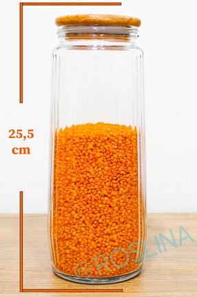 ظرف نگهداری سفید شیشه Roslina - کد 882295463