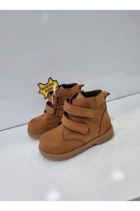 بوت / نیم بوت قهوه ای بچه گانه چرم خالص Ridente - کد 765426915